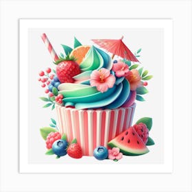 Cupcake Hd Wallpaper Art Print