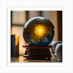 Little glowing globe Art Print