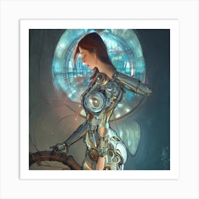 Robot Girl 1 Art Print