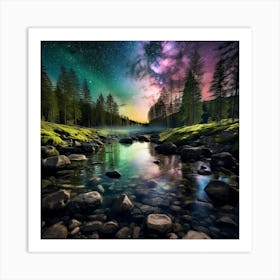 Milky River 1 Art Print