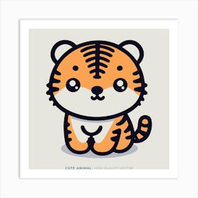 Cute Tiger 21 Art Print