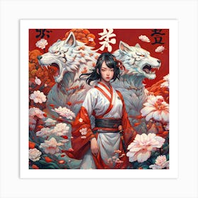 Wolf's Eastern Tale Art Print