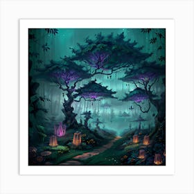 Dark Forest 2 Art Print