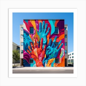 Colorful Hands Art Print