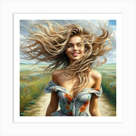 'The Wind Blows' Art Print