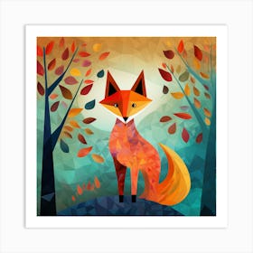 Fox In The Forest 2 Art Print