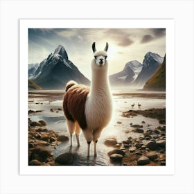 Llama Art Print