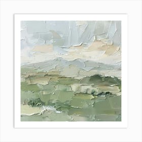 Landscape, Oil On Canvas Art Print