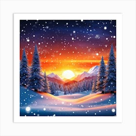 Winter Landscape 50 Art Print