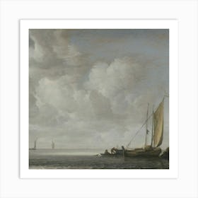 Boat In The Sea Art Print