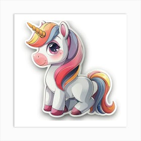 Unicorn Sticker 139 Art Print