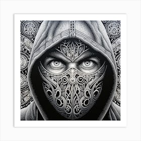 Hooded Man Art Print
