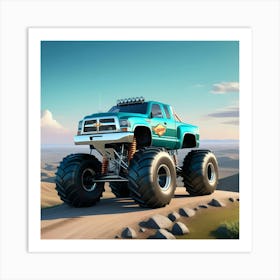 Monster Truck 13 Art Print