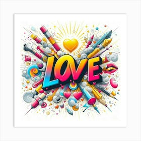 Love Illustration Art Print