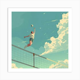 Volleyball Art Print