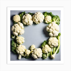 Cauliflowers In A Circle Art Print