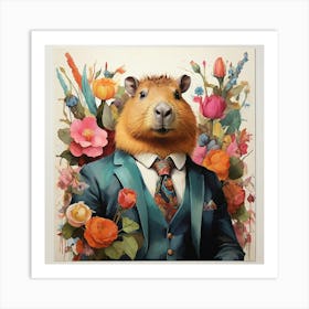 Guinea Pig art print Art Print