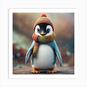 Cute Penguin Art Print