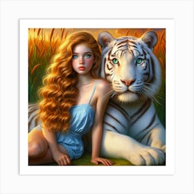 White Tiger 44 Art Print