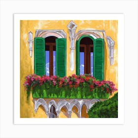 Amalfi Window Art Print Venice Window Art Print