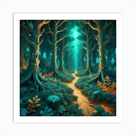 Fantasy Forest 31 Art Print