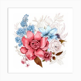 Floral Bouquet 2 Art Print