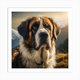 St Bernard Art Print