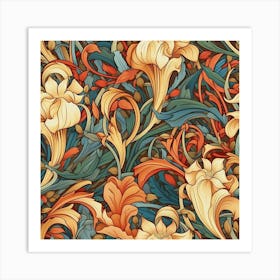 Floral Pattern 2 Art Print