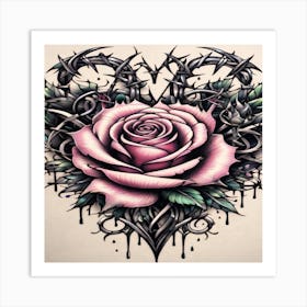 Heart Tattoo Designs 5 Art Print