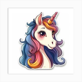 Unicorn Sticker 174 Art Print