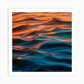 Sunset On The Water Art Print