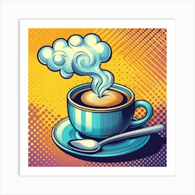 Pop Art Coffee Cup Art Print