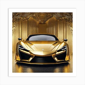 Golden Mclaren 1 Art Print