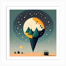 Ice Cream Cone Art Print