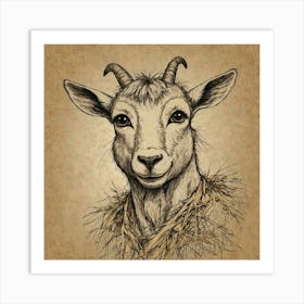 Goat Head 1 Art Print