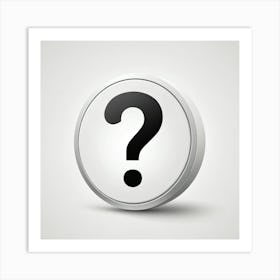 Question Mark Icon 2 Art Print