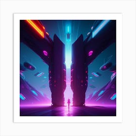 Futuristic Art Art Print