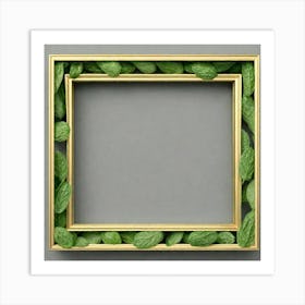 Frame With Leaves 3 Art Print