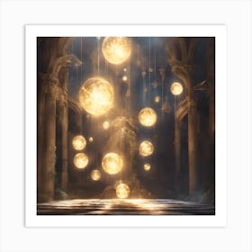 Spheres Of Light Art Print