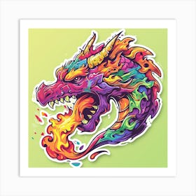 Dragon Head Art Print