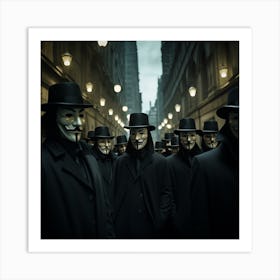 V For Vendetta anonymous 2 Art Print