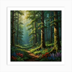 Path In The Woods Art Print