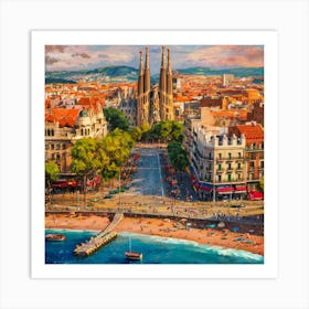 Barcelona 2 Art Print