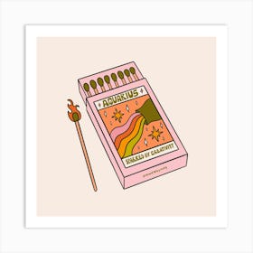 Aquarius Matchbox Art Print