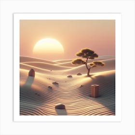 Sand Dunes Art Print