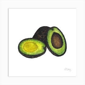 Avocados Art Print