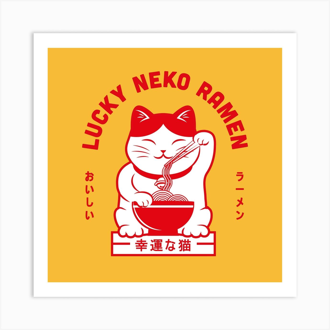 lucky cat art