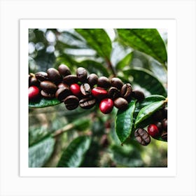 Coffee Beans On A Tree 35 Art Print