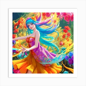 Flora Art Print