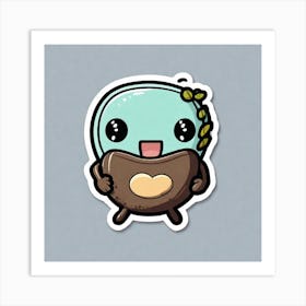 Kawaii Sticker Art Print